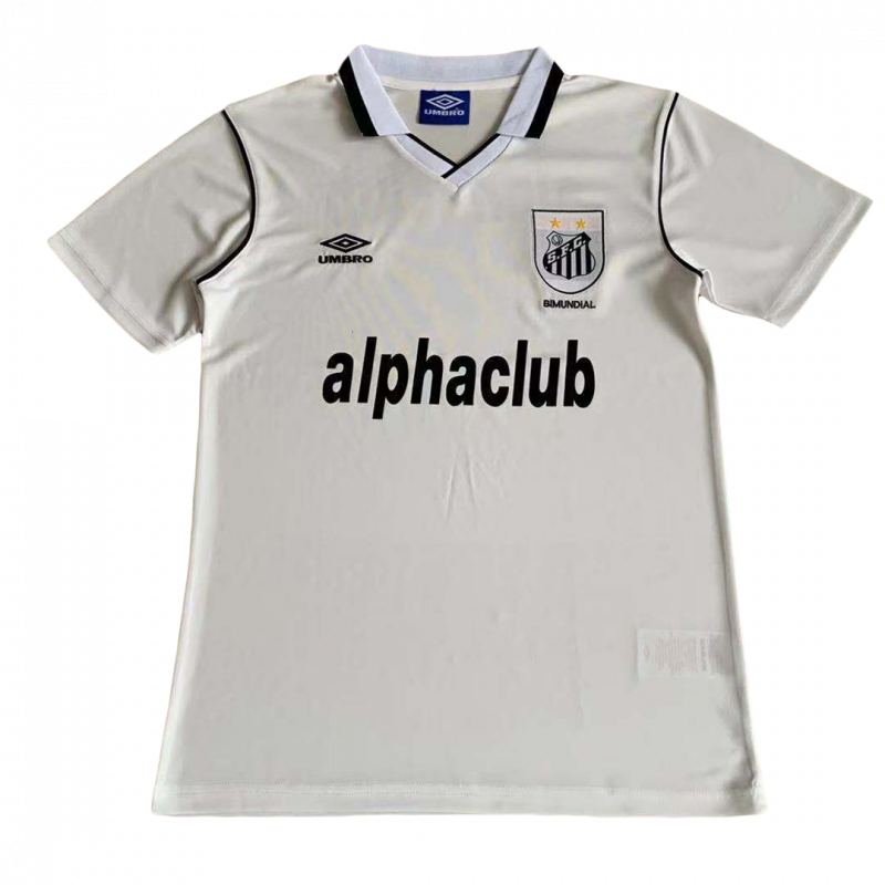 Santos FC 2001 Home White Retro Jersey