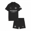 Manchester City 2025/26 Away Black Kids Kit