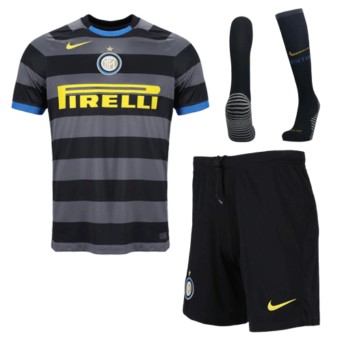 Inter Milan 2020/21 Third Black Kids Kit