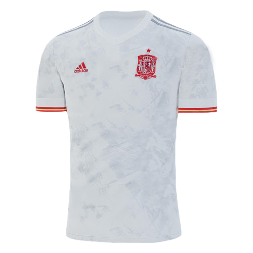 Spain 2021 Away White Jersey