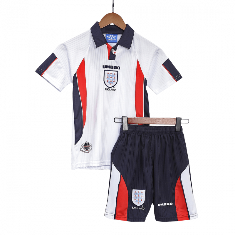 England 1998 Home White Kids Kit