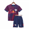 RB Leipzig 2023/24 Away Blue Kids Kit