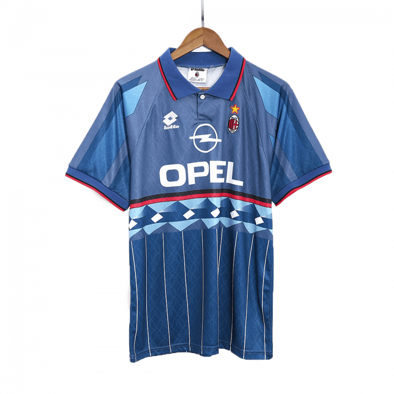 AC Milan 1995/96 Away Blue Retro Jersey