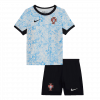 Portugal 2024 Away White Kids Kit