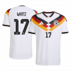 WIRTZ #17 Germany 2026 Home White Player Version Jersey