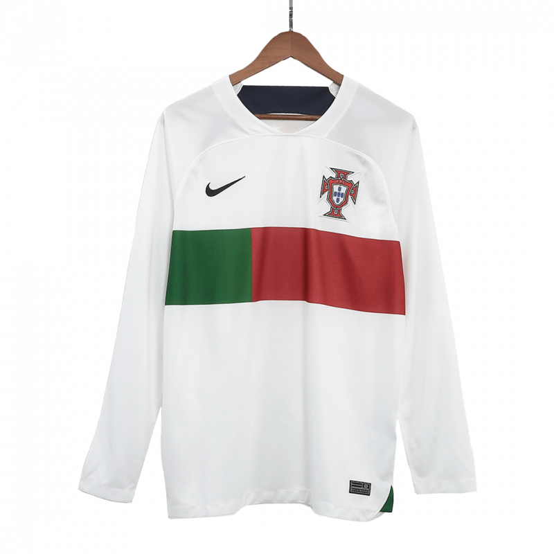 Portugal 2022 Away White Long Sleeve Jersey