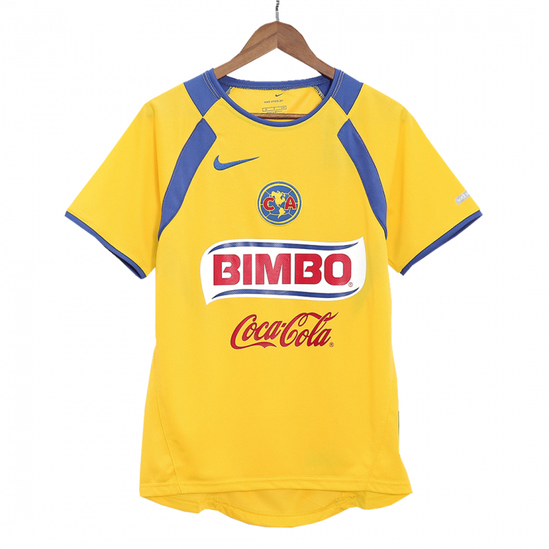 Club America 2005/06 Home Yellow Retro Jersey