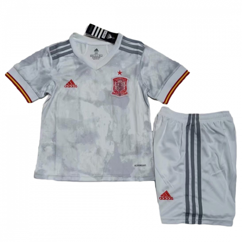 Spain 2021 Away Grey Kids Kit