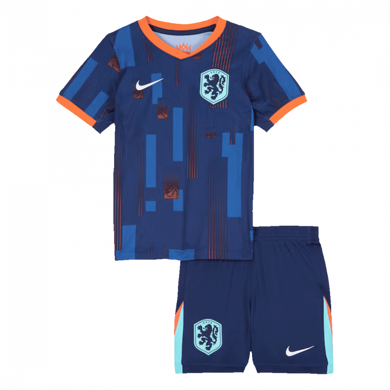 Netherlands 2024 Away Blue Kids Kit