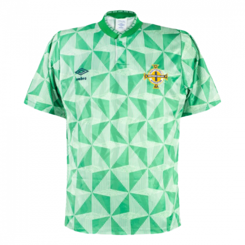 Northern Ireland 1990 Home Green Retro Jersey