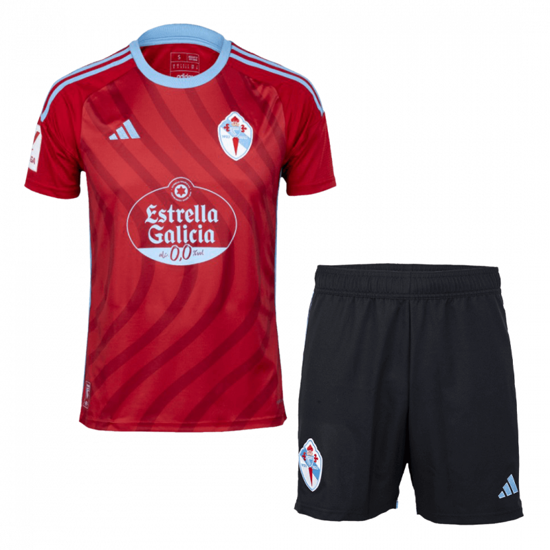 Celta Vigo 2023/24 Away Red Kids Kit