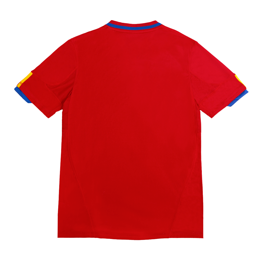 Spain 2010 Home Red Retro Jersey