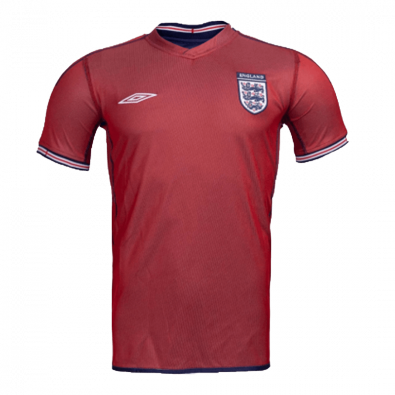 England 2002 Away Red Retro Jersey