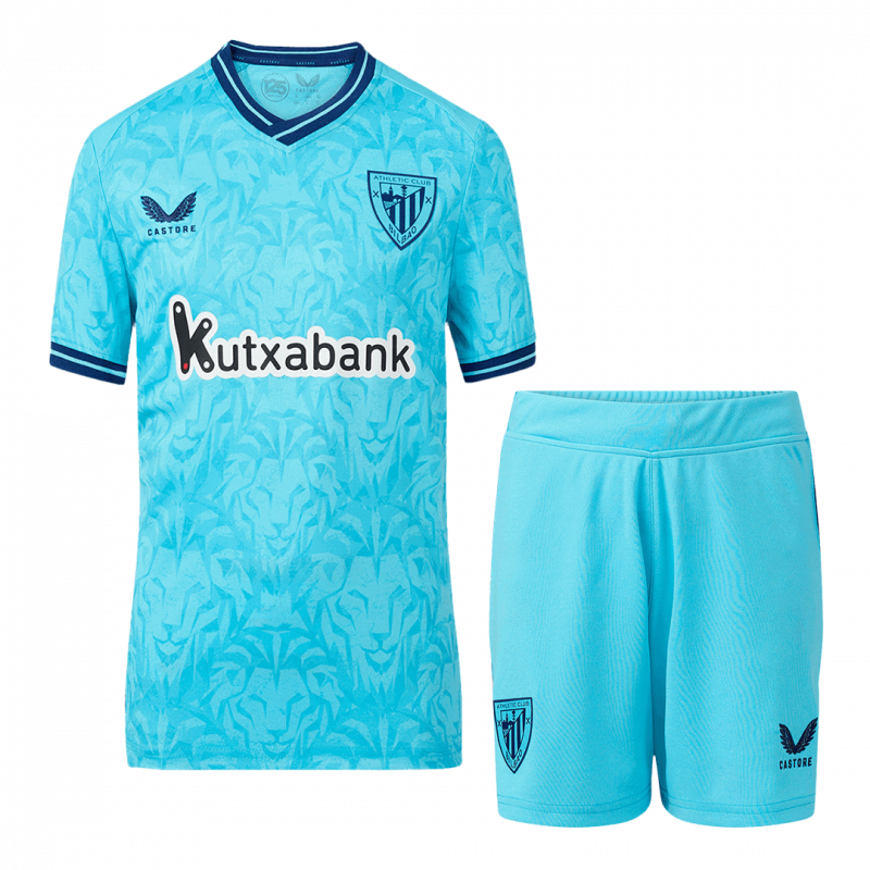 Athletic Club de Bilbao 2023/24 Away Blue Kids Kit