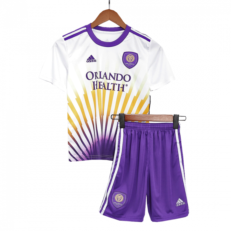Orlando City 2022 Away White Kids Kit