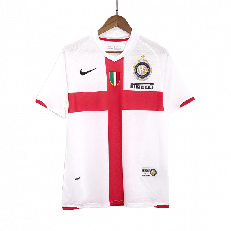 Inter Milan 2007/08 Away White Retro Jersey