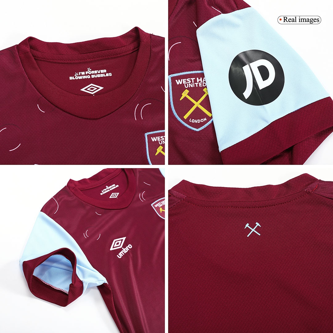West Ham United 2023/24 Home Red Kids Kit