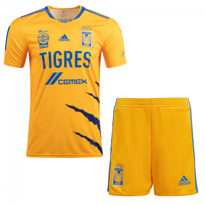 Tigres UANL 2021/22 Home Yellow Kids Kit