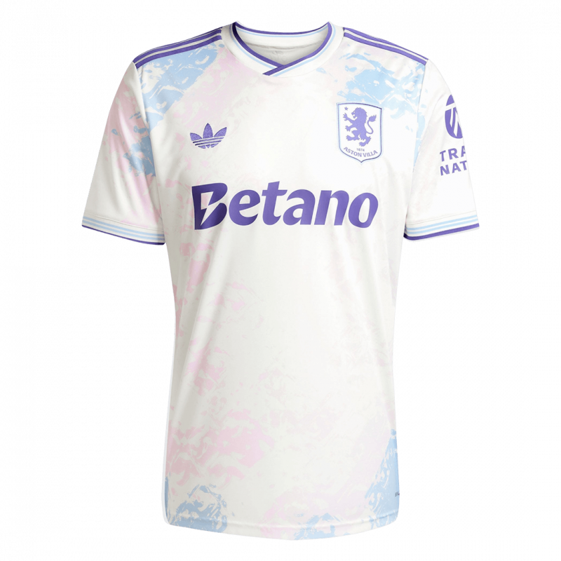 Aston Villa 2025/26 Third White Jersey