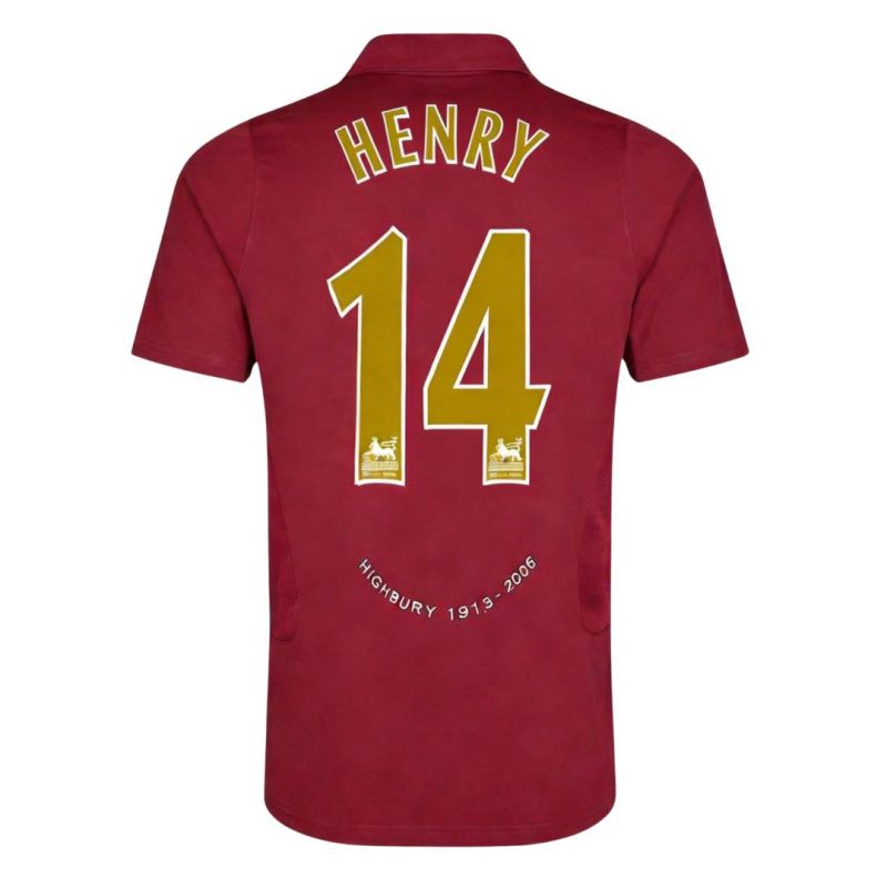 HENRY #14 Arsenal 2005/06 Home Red Retro Jersey