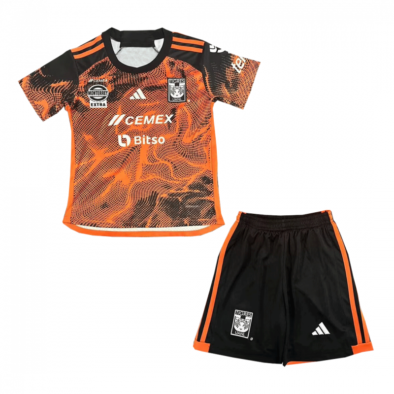 Tigres UANL 2023/24 Third Orange Kids Kit