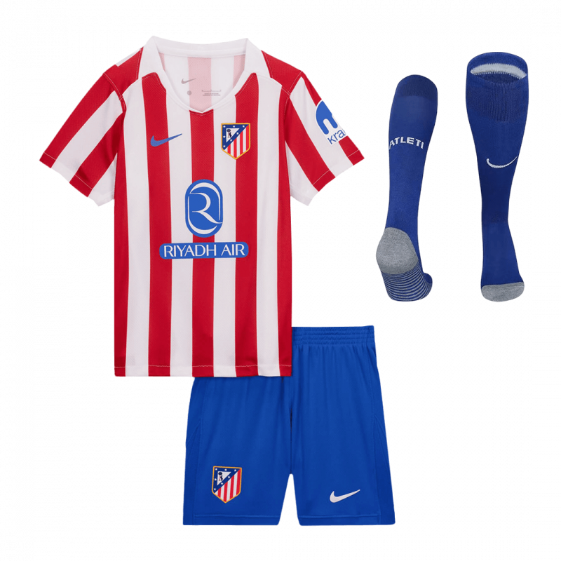 Atletico Madrid 2025/26 Home White Kids Kit
