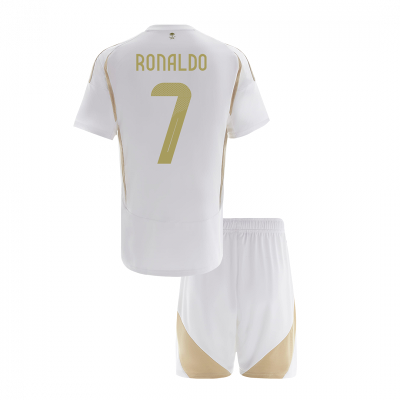 RONALDO #7 Al Nassr 2024/25 Third White ACL Kids Kit