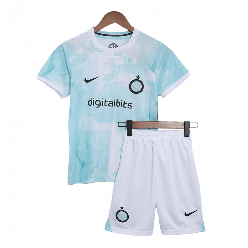 Inter Milan 2022/23 Away White Kids Kit