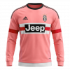 Juventus 2015/16 Away Pink Long Sleeve Retro Jersey