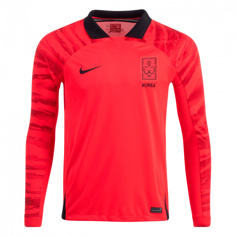 South Korea 2022 Home Red Long Sleeve Jersey