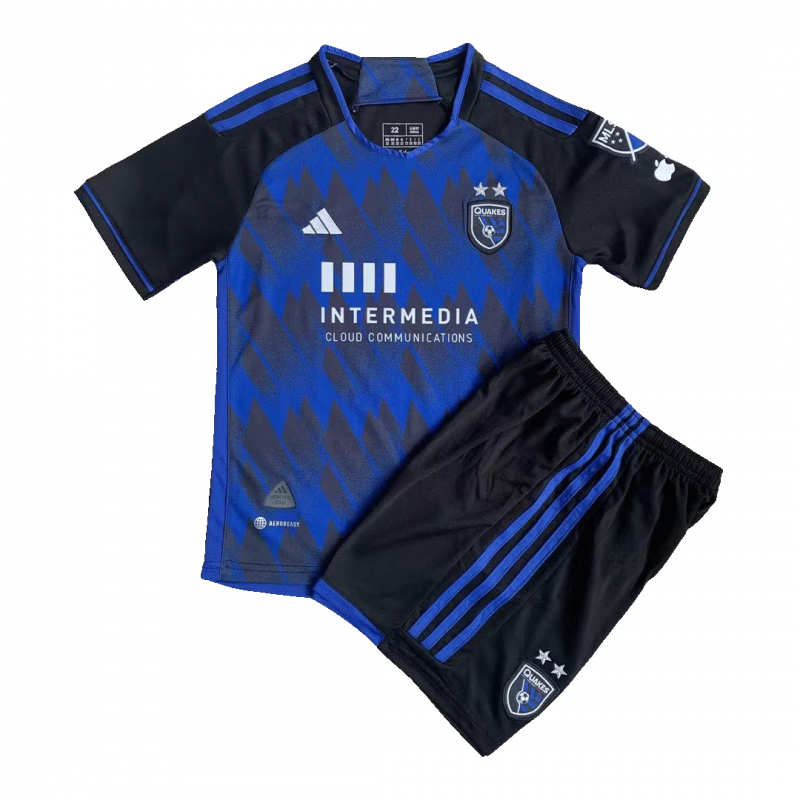 San Jose Earthquakes 2023 Home Blue Kids Kit