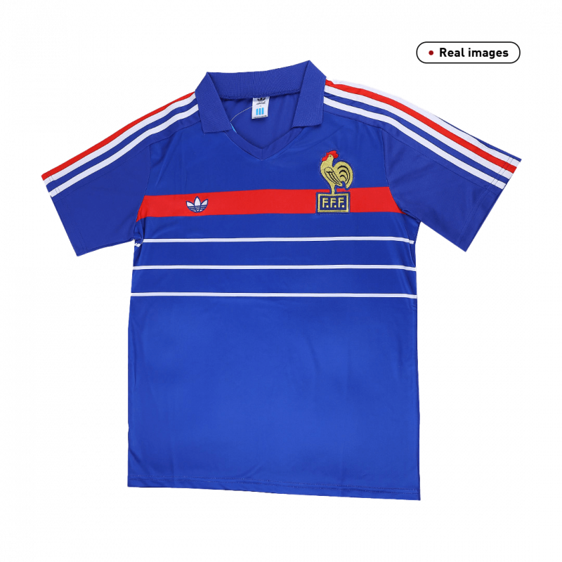 France 1984 Home Blue Retro Jersey