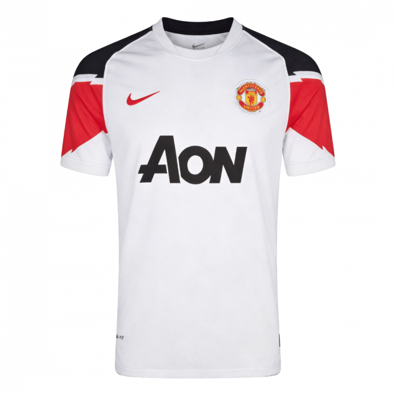 Manchester United 2010/11 Away White Retro Jersey