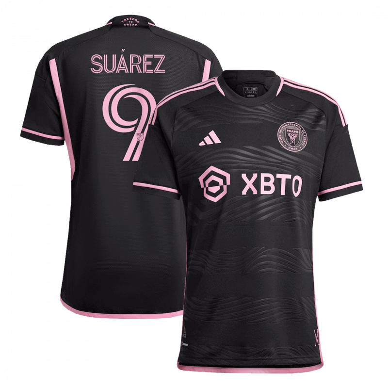 SUAREZ #9 Inter Miami CF 2023 Away Black Player Version Jersey