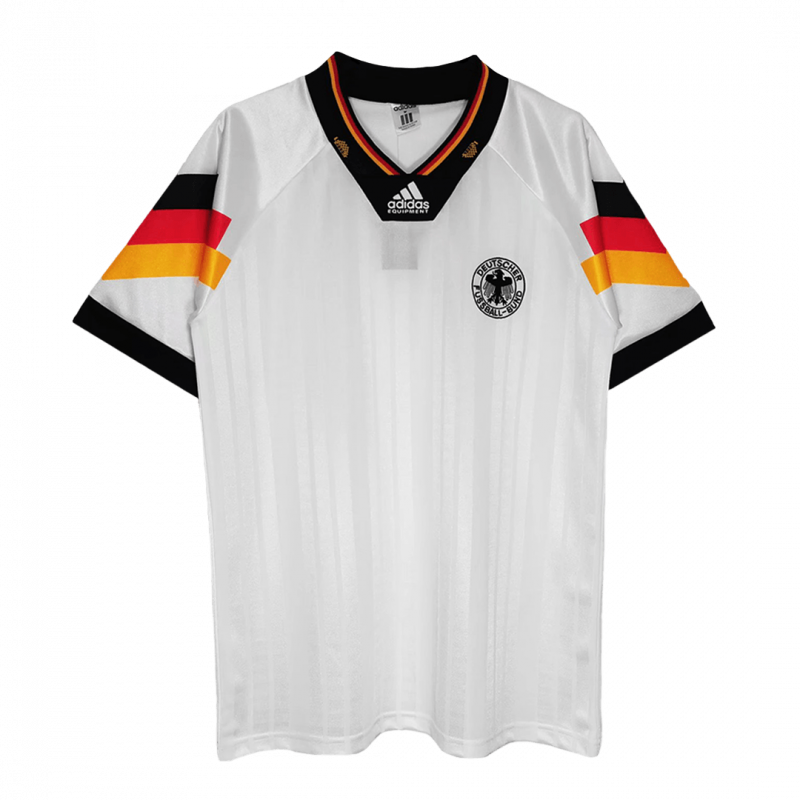 Germany 1992 Home White Retro Jersey
