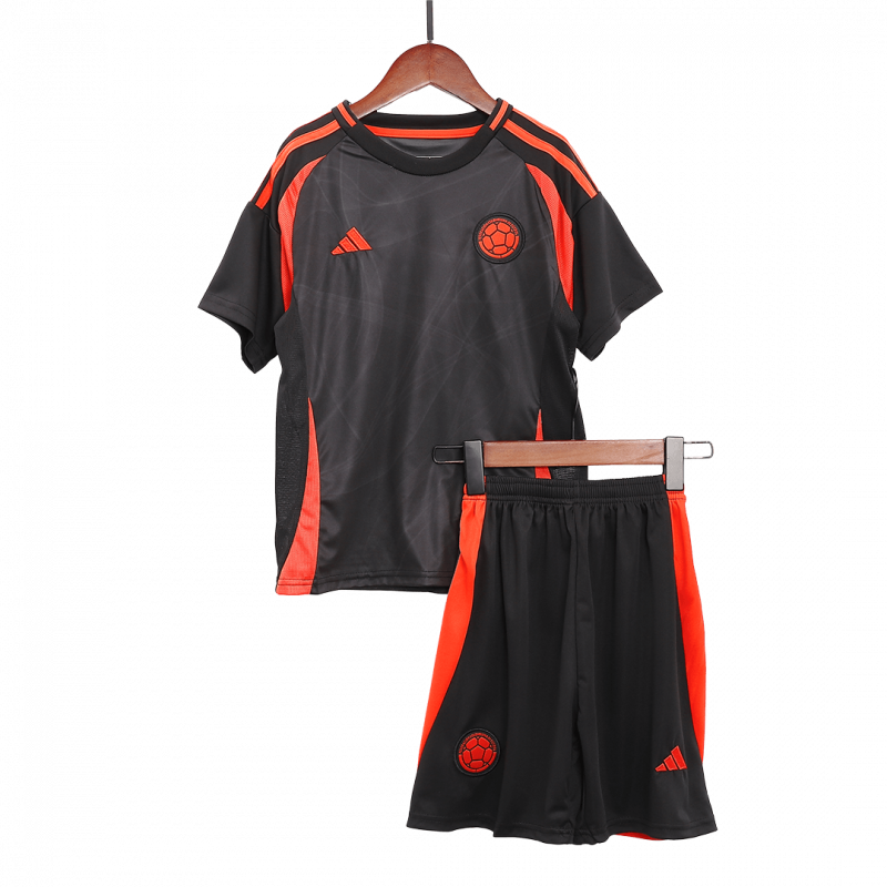 Colombia 2024 Away Black Kids Kit