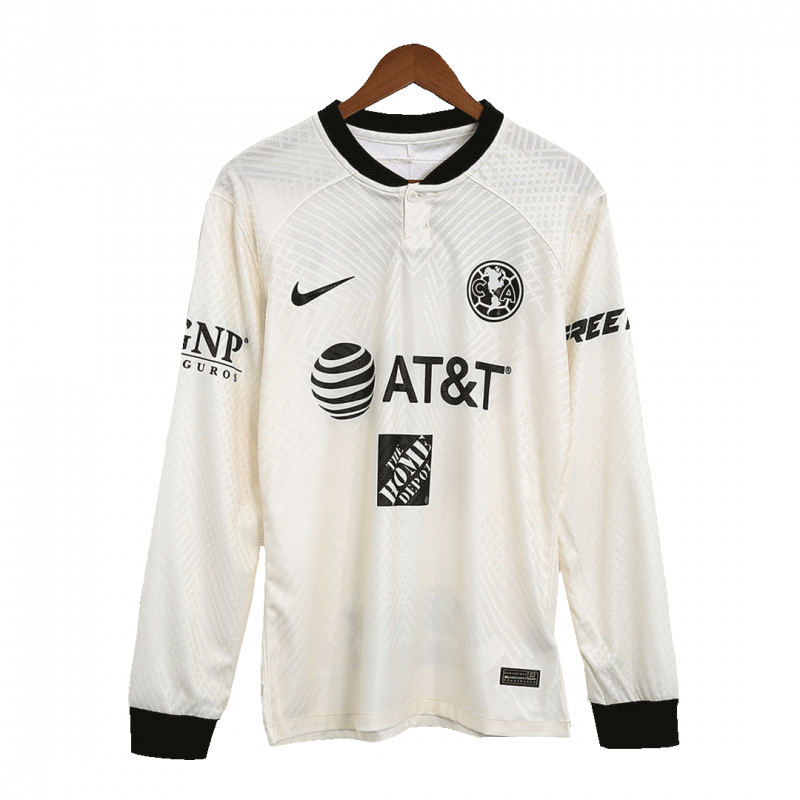 Club America 2022/23 Third Cream Player Version Long Sleeve Jersey