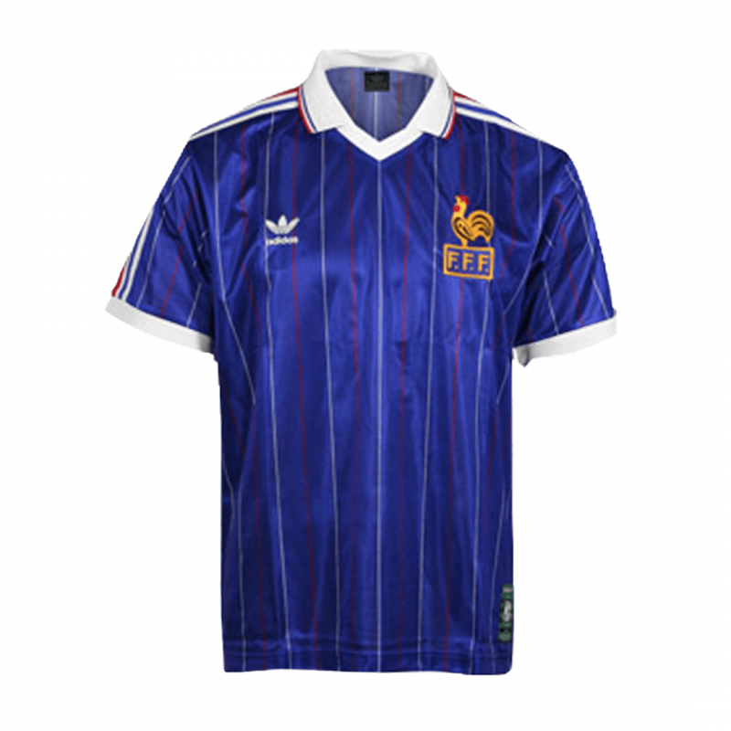 France 1982 Home Blue Retro Jersey