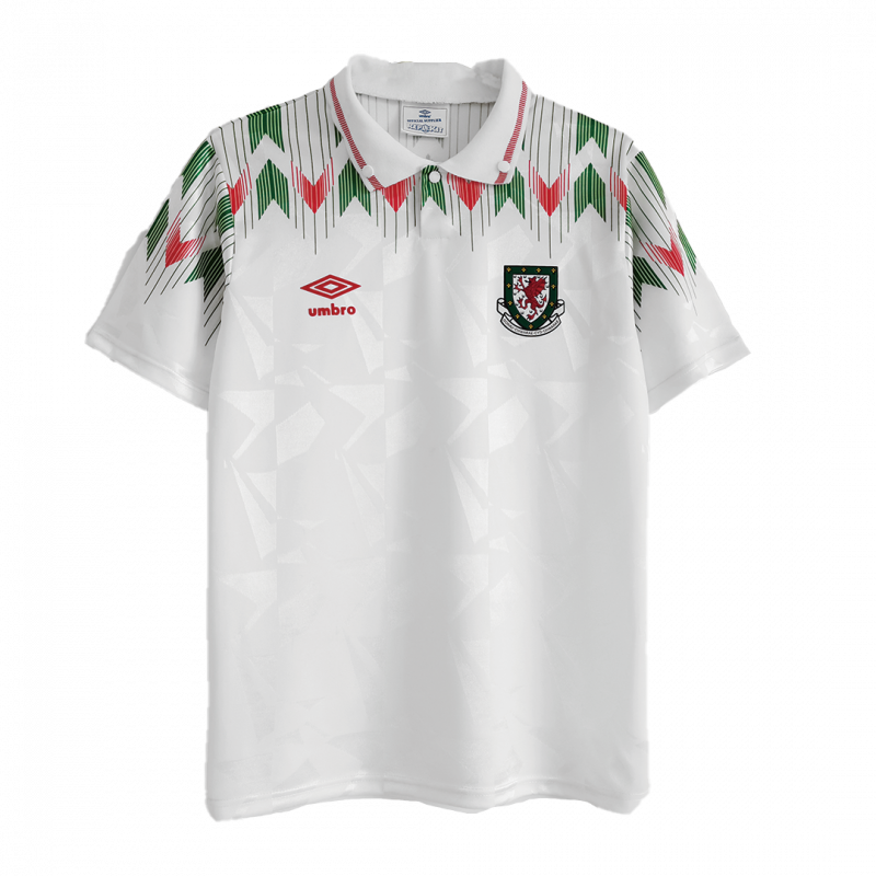 Wales 1990/92 Away Grey Retro Jersey