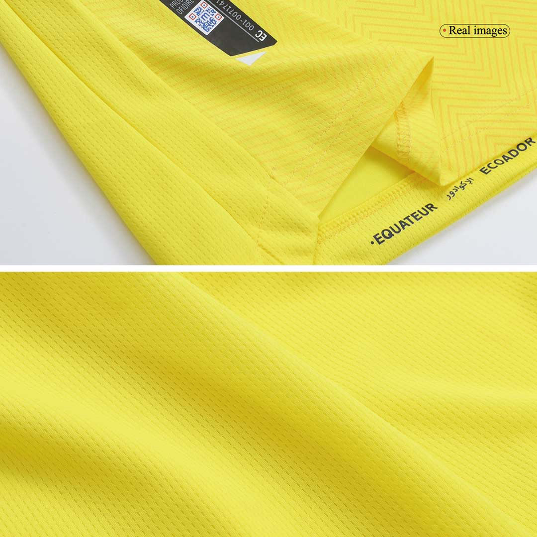 Ecuador 2022 Home Yellow Jersey