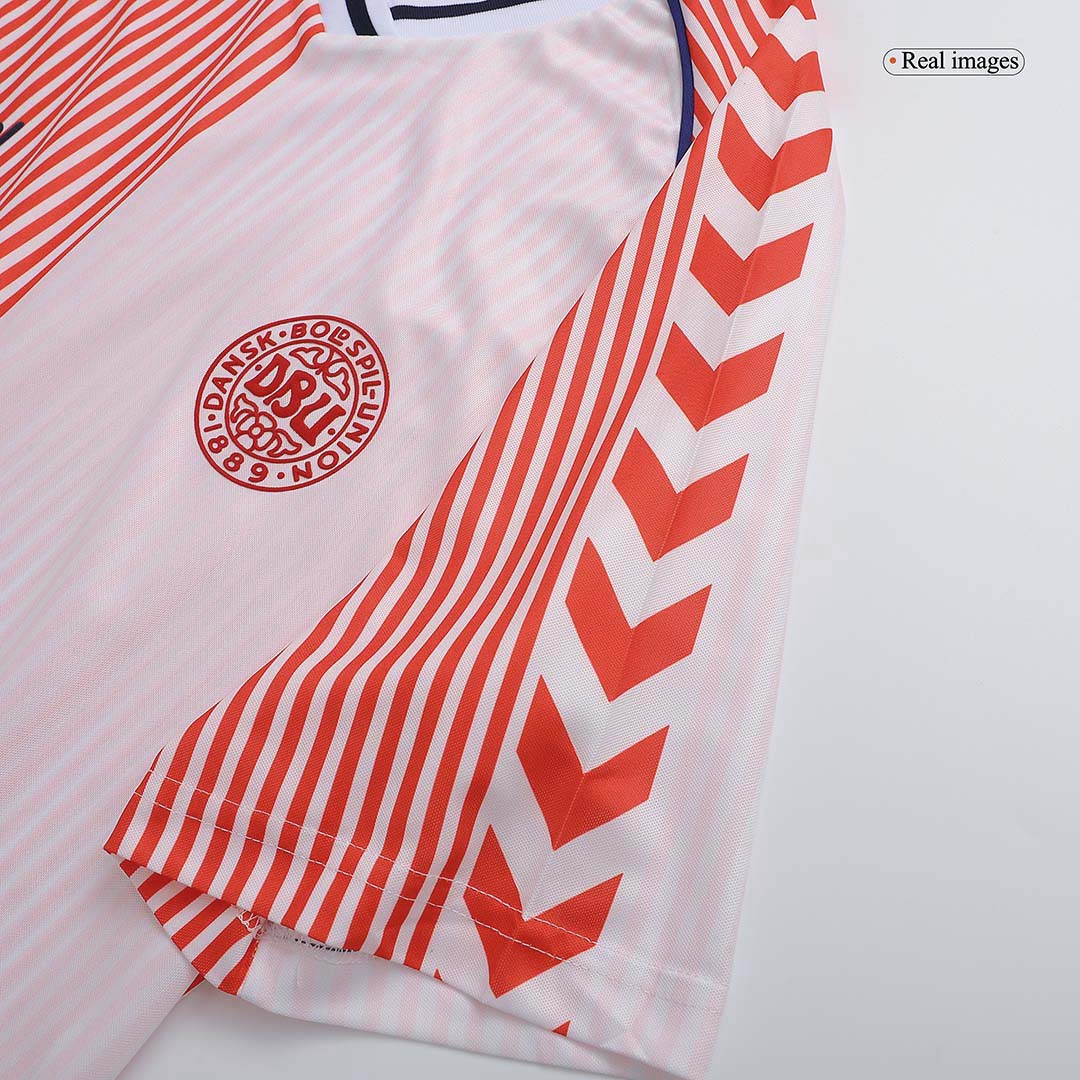 Denmark 1986 Away Pink Retro Jersey