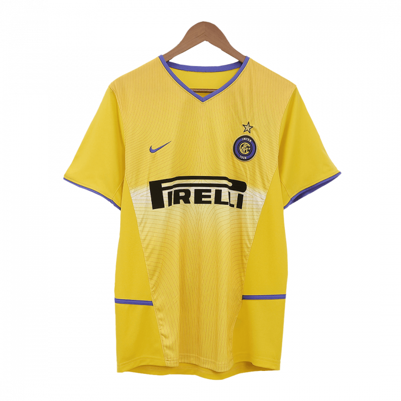 Inter Milan 2002/03 Third Yellow Retro Jersey