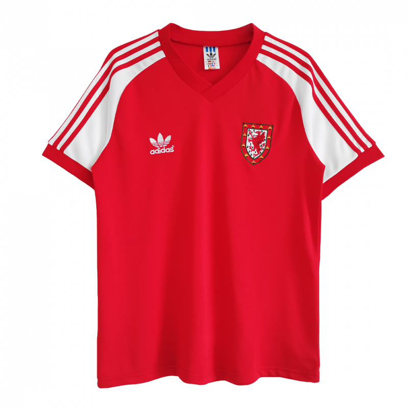 Wales 1982 Home Red Retro Jersey