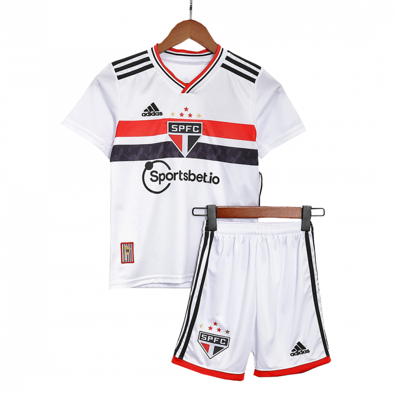 Sao Paulo FC 2022/23 Home White Kids Kit