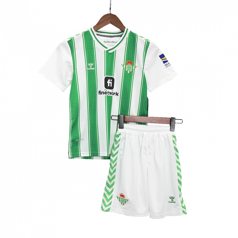 Real Betis 2023/24 Home White Kids Kit