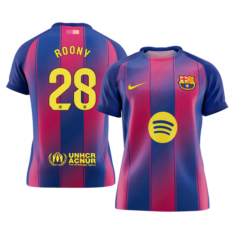 ROONY #28 Barcelona 2025/26 Home Blue Premium Jersey