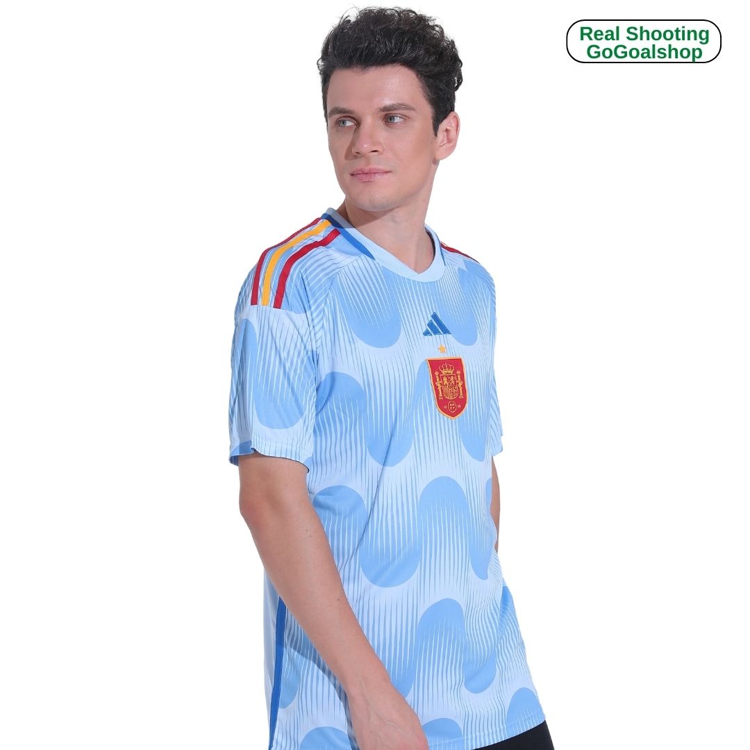 Spain 2022 Away Blue Jersey