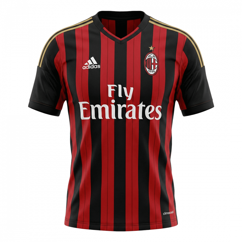 AC Milan 2013/14 Home Black Retro Jersey