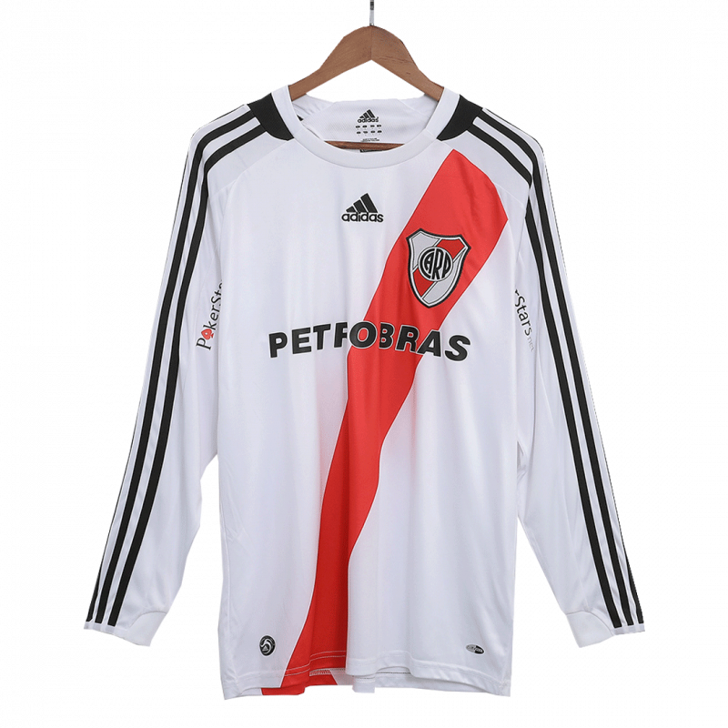 River Plate 2009/10 Third White Long Sleeve Retro Jersey