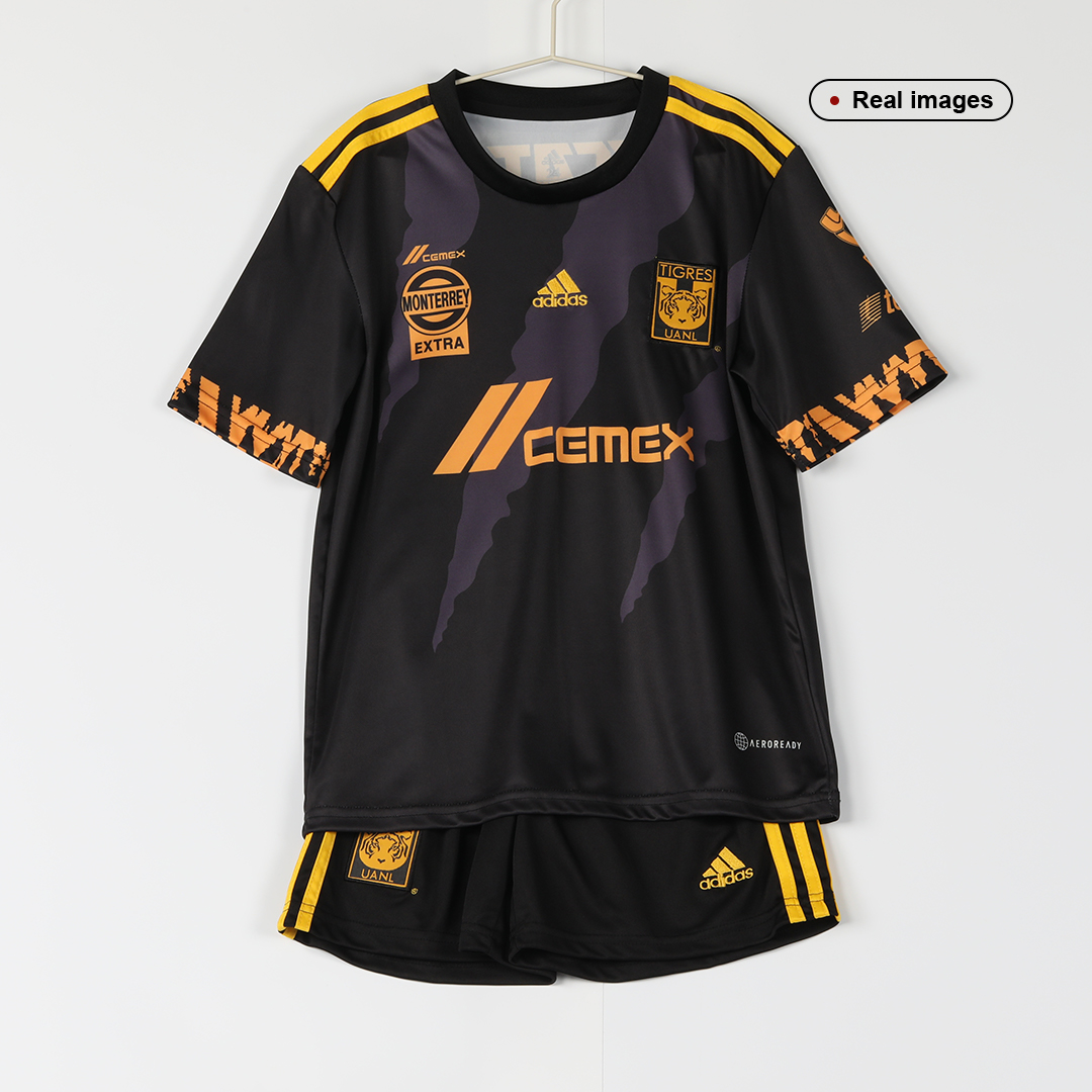 Tigres UANL 2021/22 Third Black Kids Kit